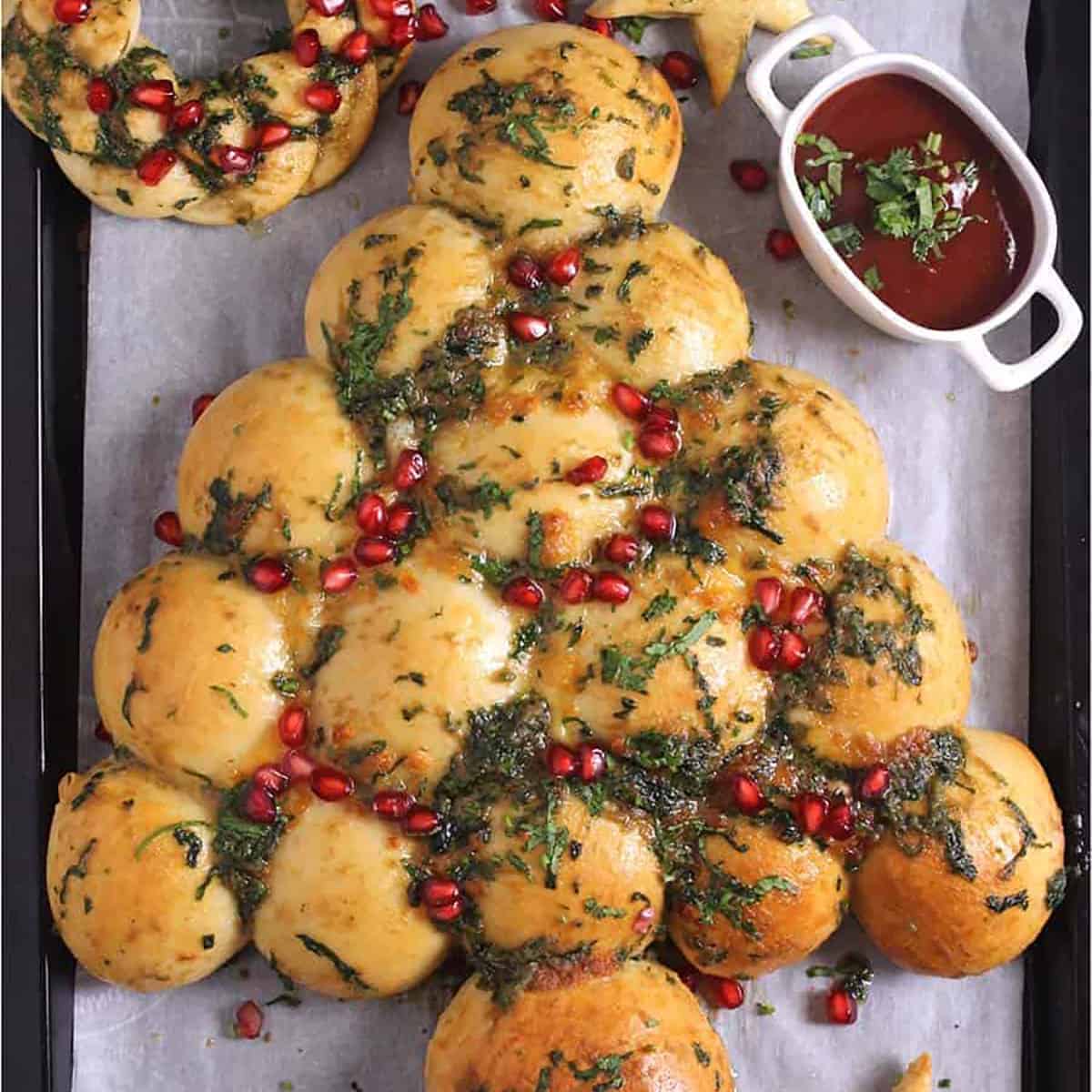 Seasonal fruit bread with cranberries