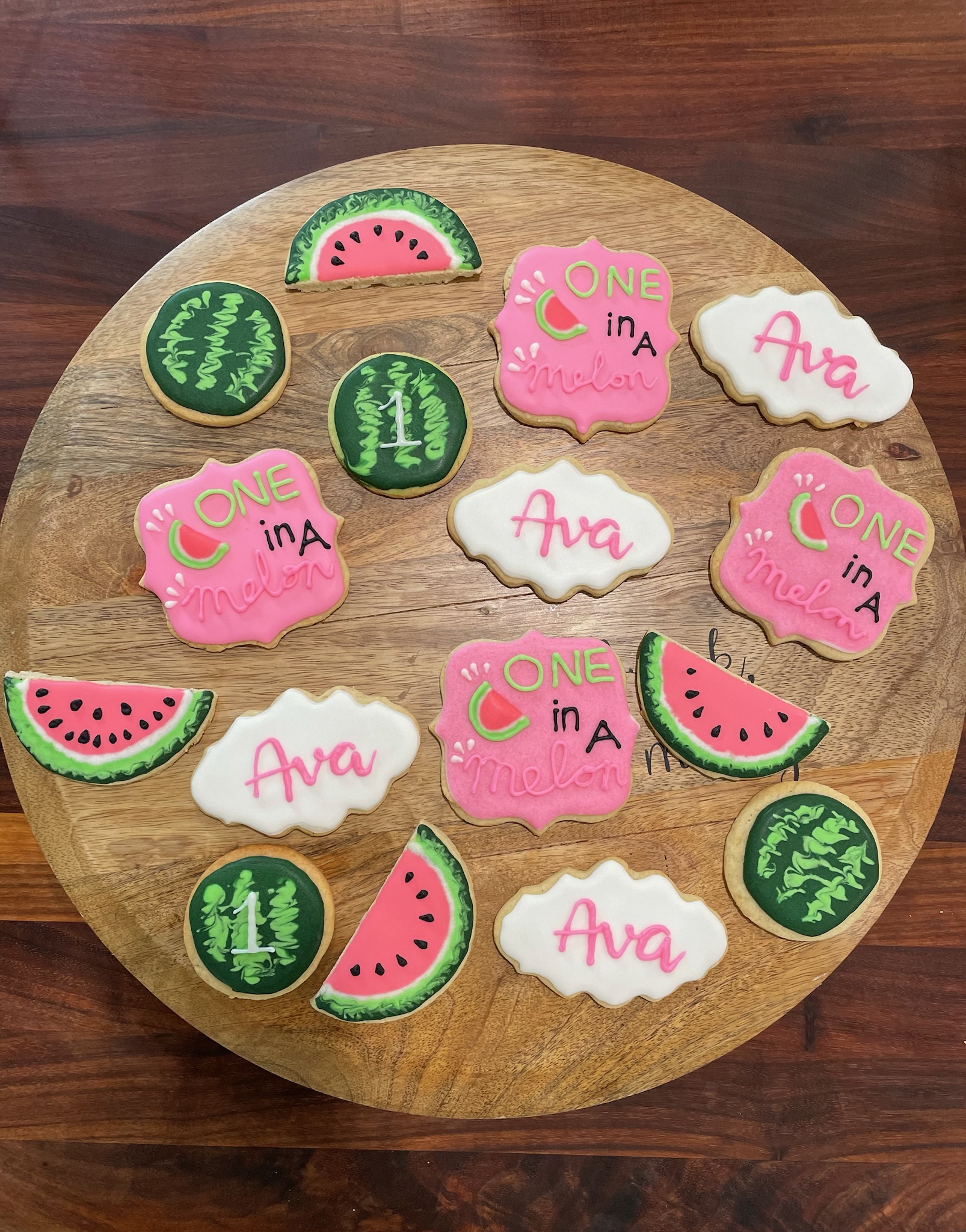 Holiday themed sugar cookies with snowflake designs